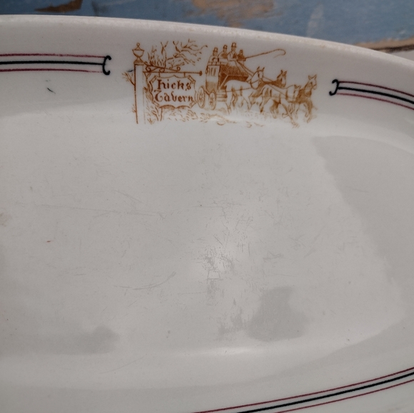 Bailey Walker China Oval Dish Hicks Tavern - Picture 3 of 9